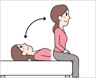 坐位→臥位→坐位（10回ずつ）