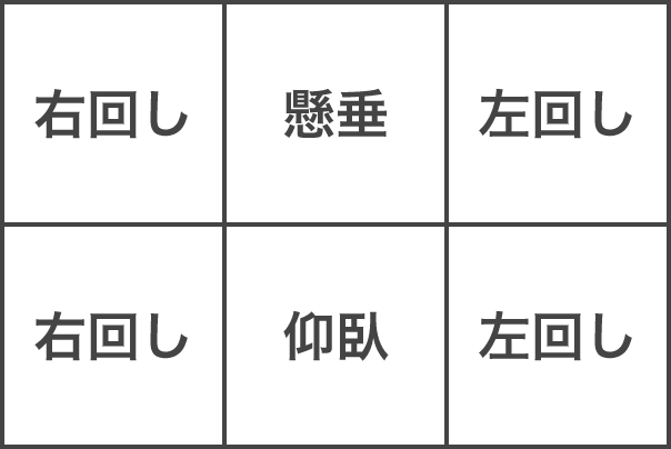 頭位眼振記録 臥位