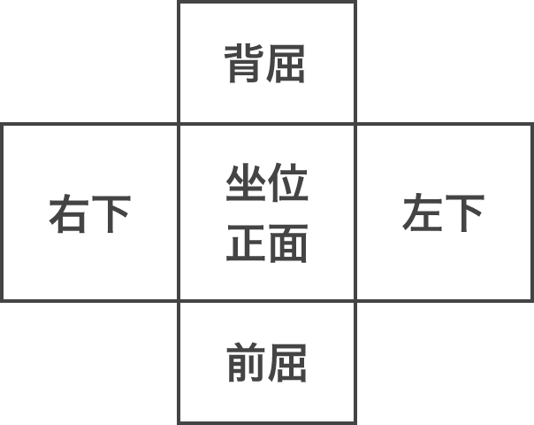 頭位眼振記録 坐位